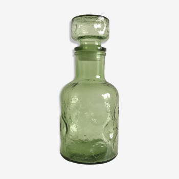 Bottle green carafe glass big Cap