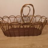 Couffin en osier vintage