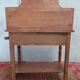 Meuble de toilette en noyer et merisier
