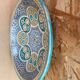 Ancien Plat Service Couscous Faïence Polychrome Maroc XIXÈME #B085
