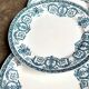 6 dessert plates Léon Graves in ironstone, "Marie-Louise" service
