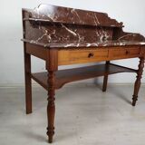 Burgundy marble dressing table