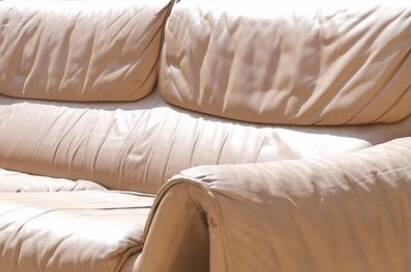 High-end leather sofa, beige De Sede sofa