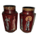 Paire de vases laque Vietnam années 50