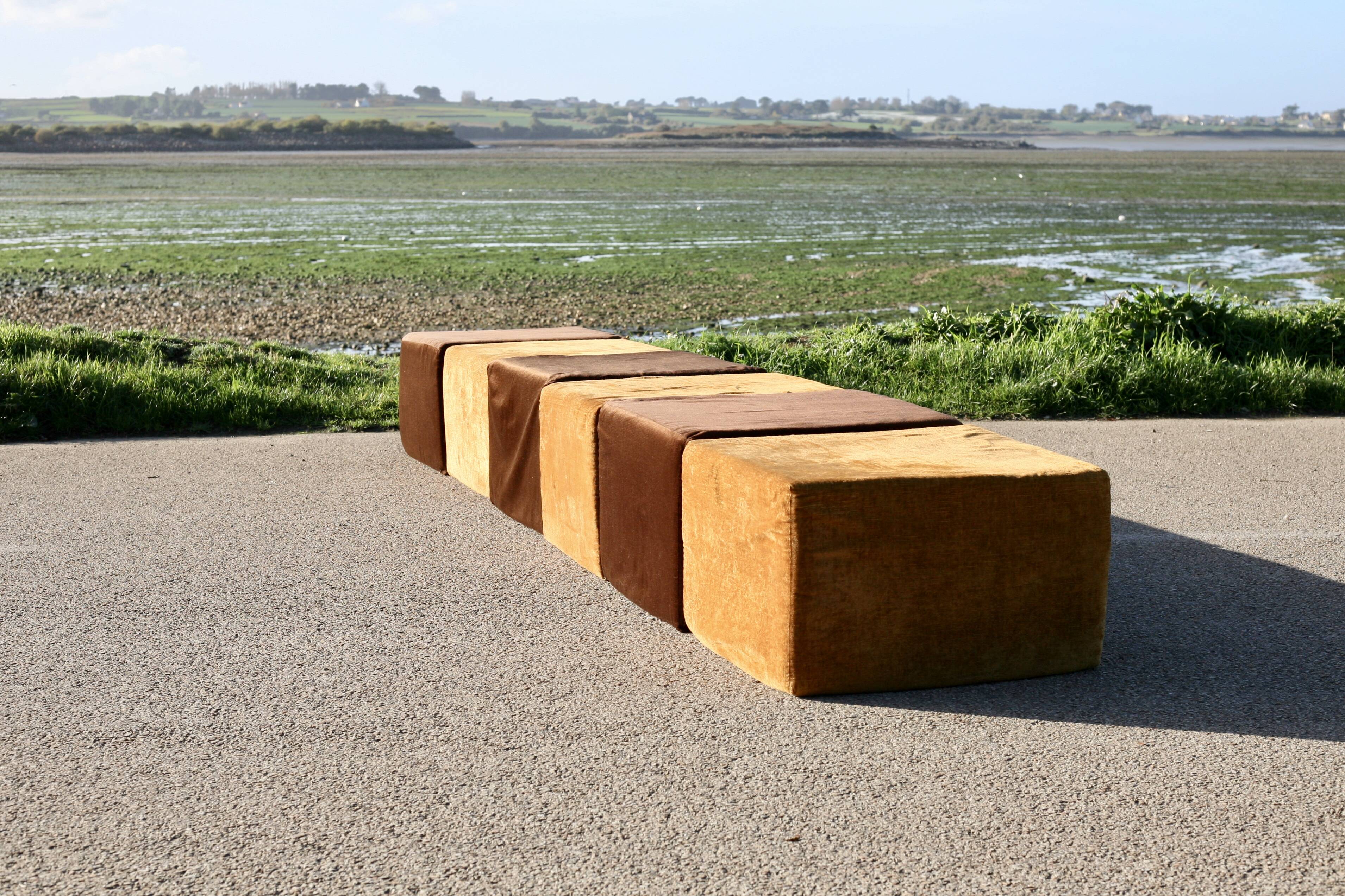 Minimalist sofa, 1970s, modular.