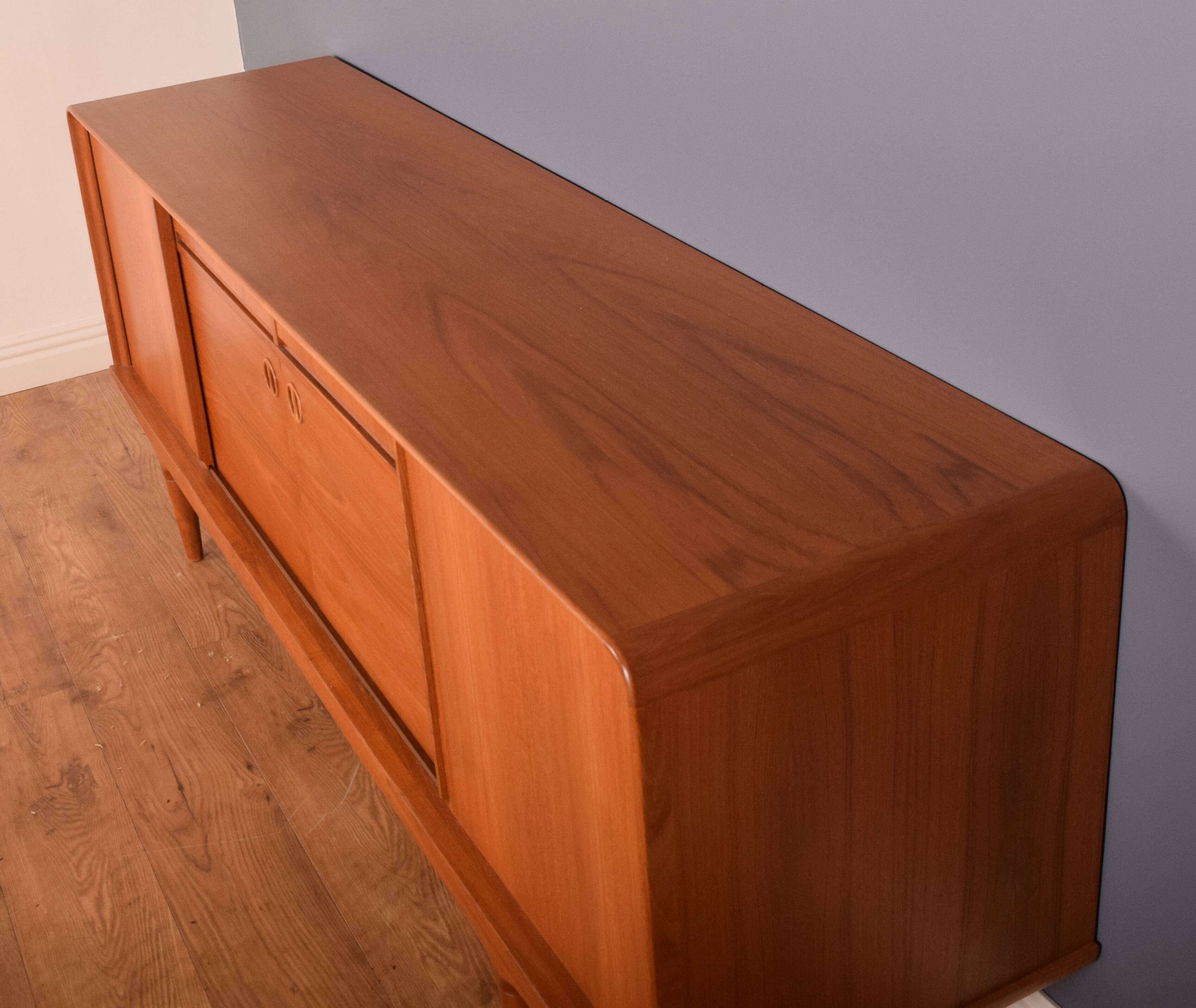 Restored Retro Teak Danish 1960s Clausen & Søn Sideboard