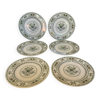 Six Royal Doulton cheese or Provençal bread plates