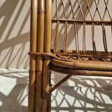 Audoux-Minnet rattan armchair 1950