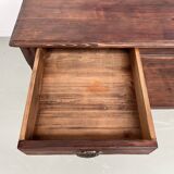 Small pine drapery table from the 1950s