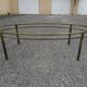 Coffee table low oval bronze doré Jacques Quinet 1950/1960
