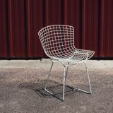 White Wire chair by Harry Bertoia for Knoll