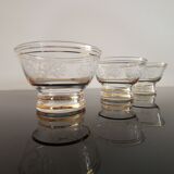 Retro art deco style digestive glasses/cocktails