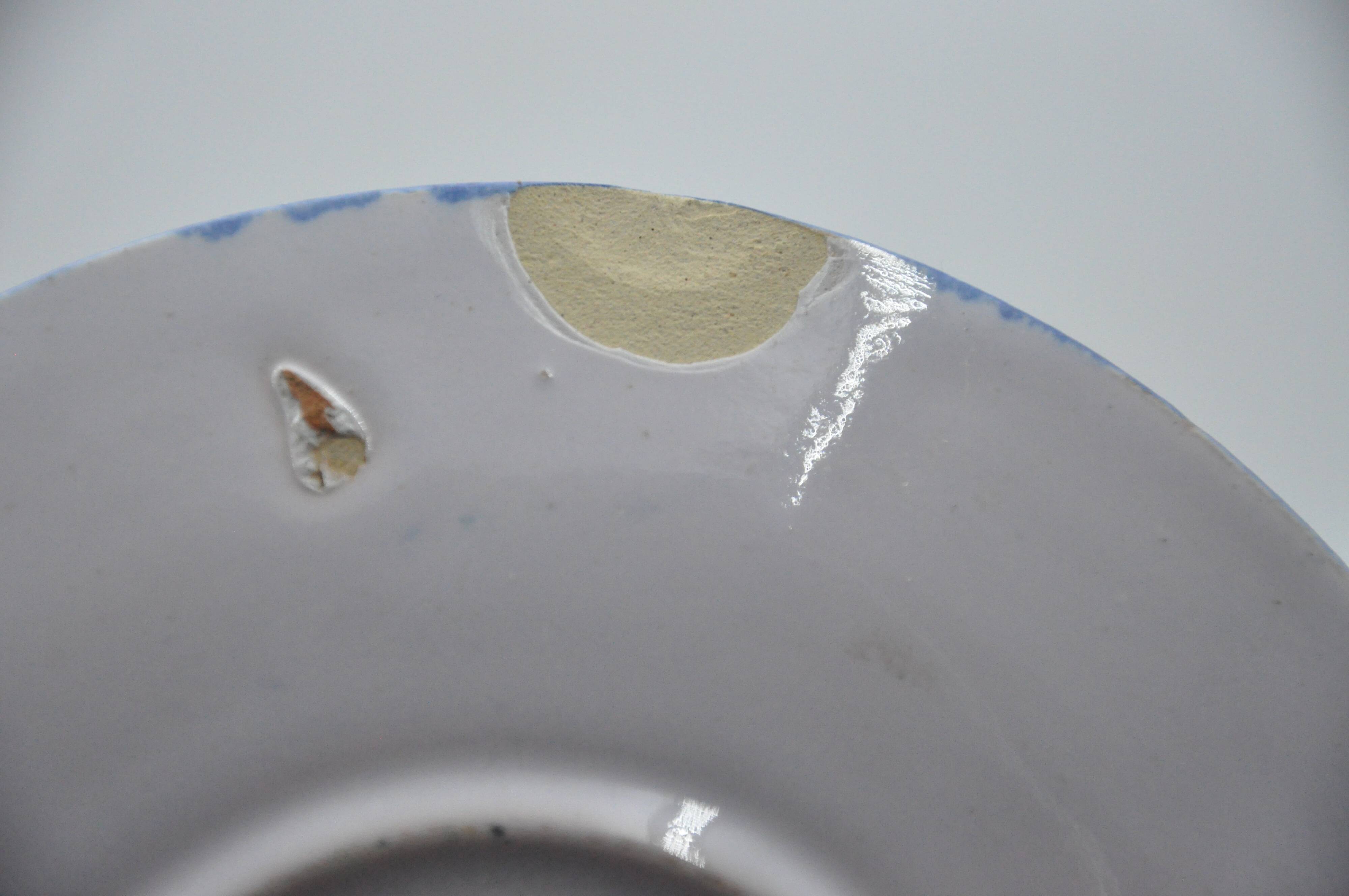 Old service 3 Plates of Charolles rooster