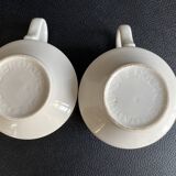 Duo of English Cups & Saucers Broadhurst Ironstone - Hunting Scene