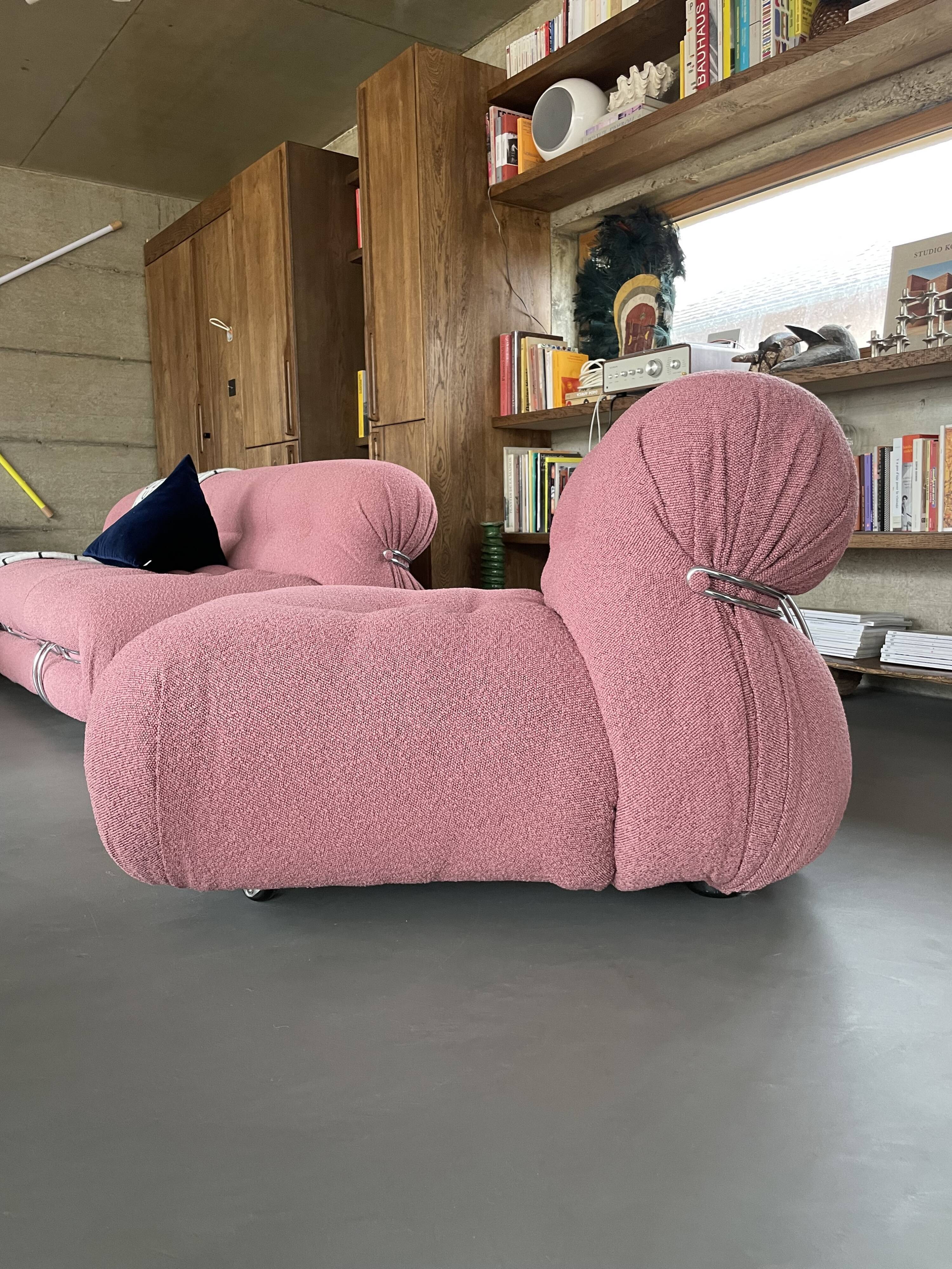 Armchair Soriana Afra and Tobia Scarpa 60s Cassina