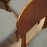 Set of six teak chairs, Danish design, 1970s, production: Denmark