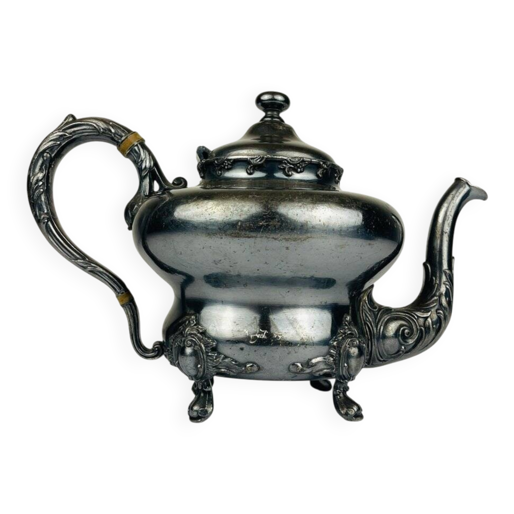 Théière ancienne en argent plaqué de la Barbour Silver Company, USA, fin 19ème siècle