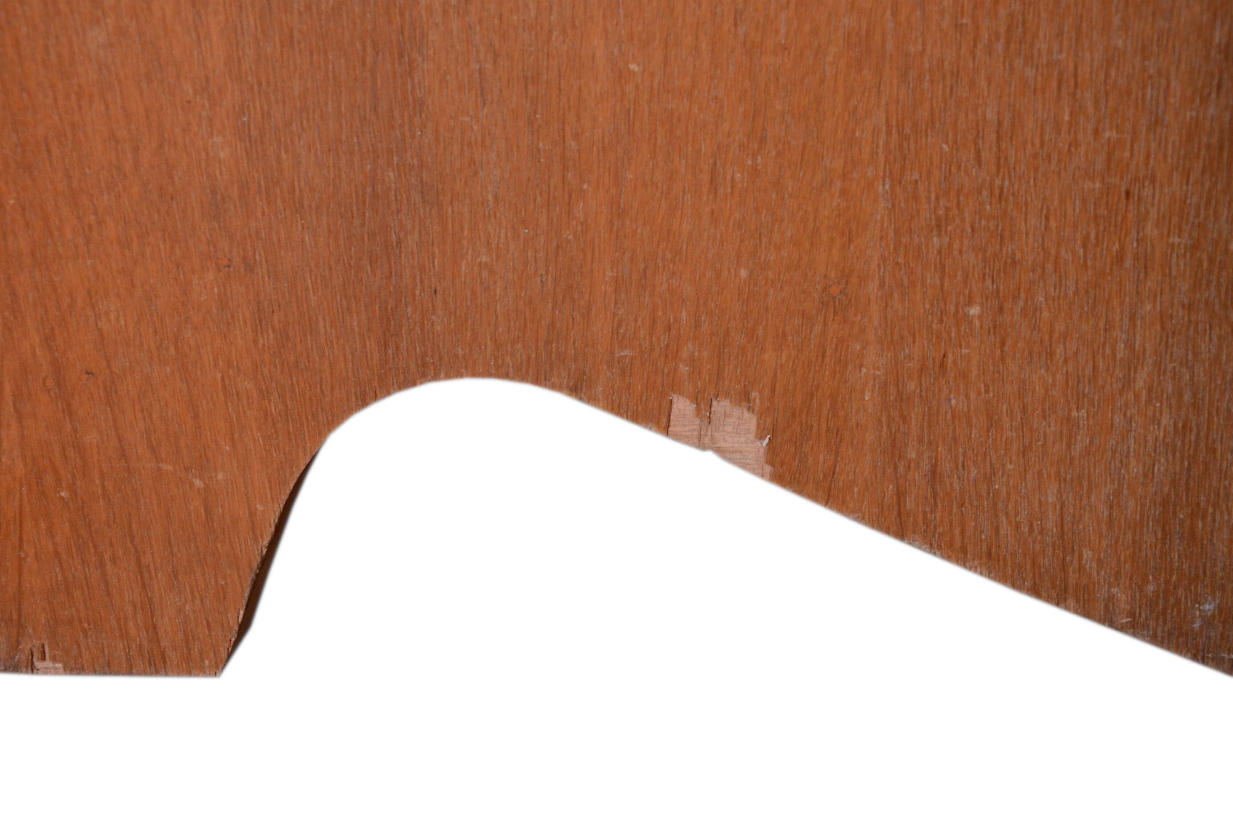 Wooden enfilade with fuchsia pink and black formica, 1950s, 130x50x100cm