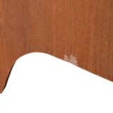 Wooden enfilade with fuchsia pink and black formica, 1950s, 130x50x100cm