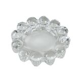 Glass candle holder, Danish design, 1970s, made in