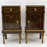 Liberty Italian Thuja Briar and Pink Portugal Marble Twobedside