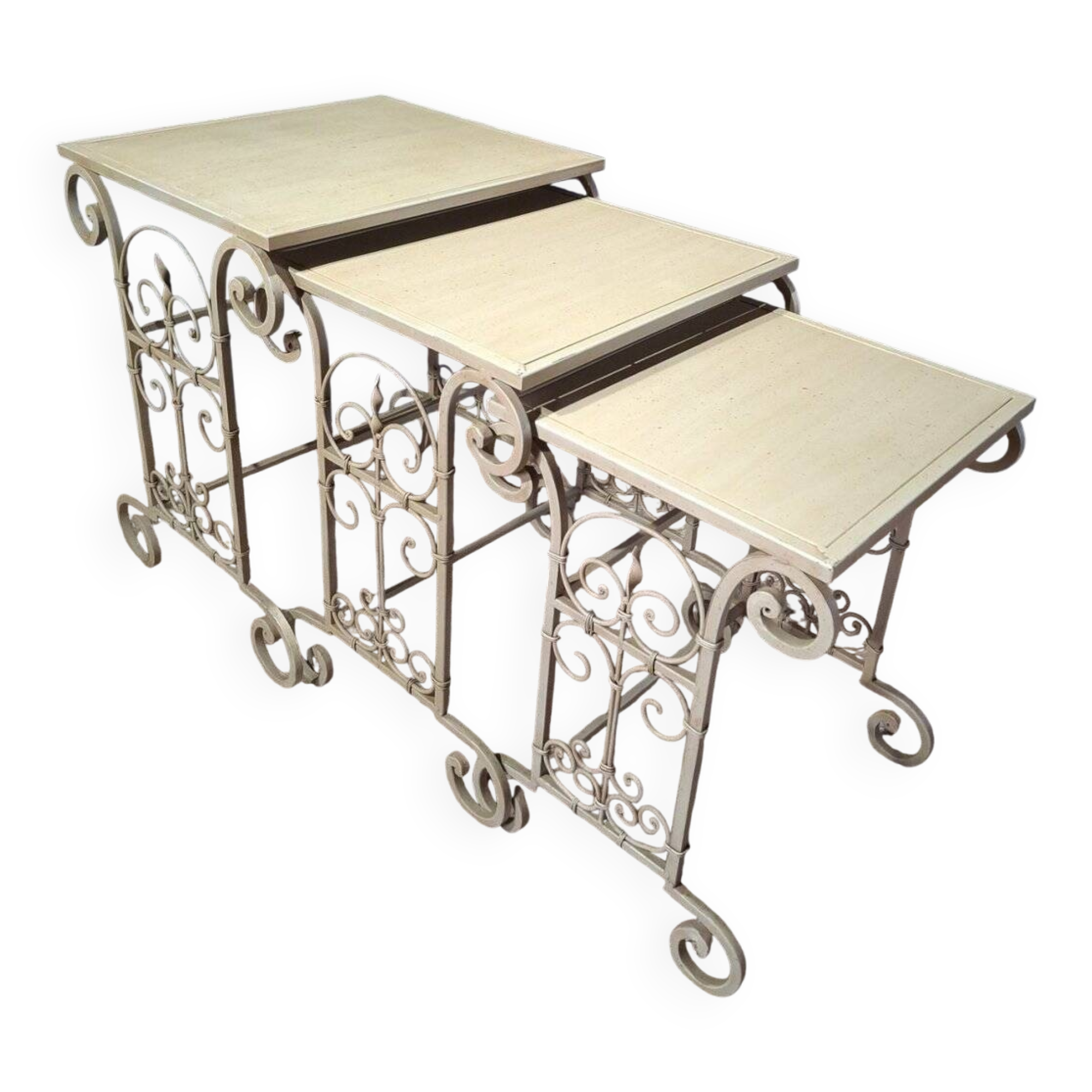 3 nesting tables in iron