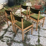 Set of 4 vintage Baumann chairs