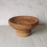Compotier orme bois sculpté