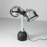 Lampe de table Trepiù argentée par Gae Aulenti & Livio Castiglioni pour Stilnovo, 1971