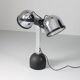 Silver Trepiù table lamp by Gae Aulenti & Livio Castiglioni for Stilnovo, 1971