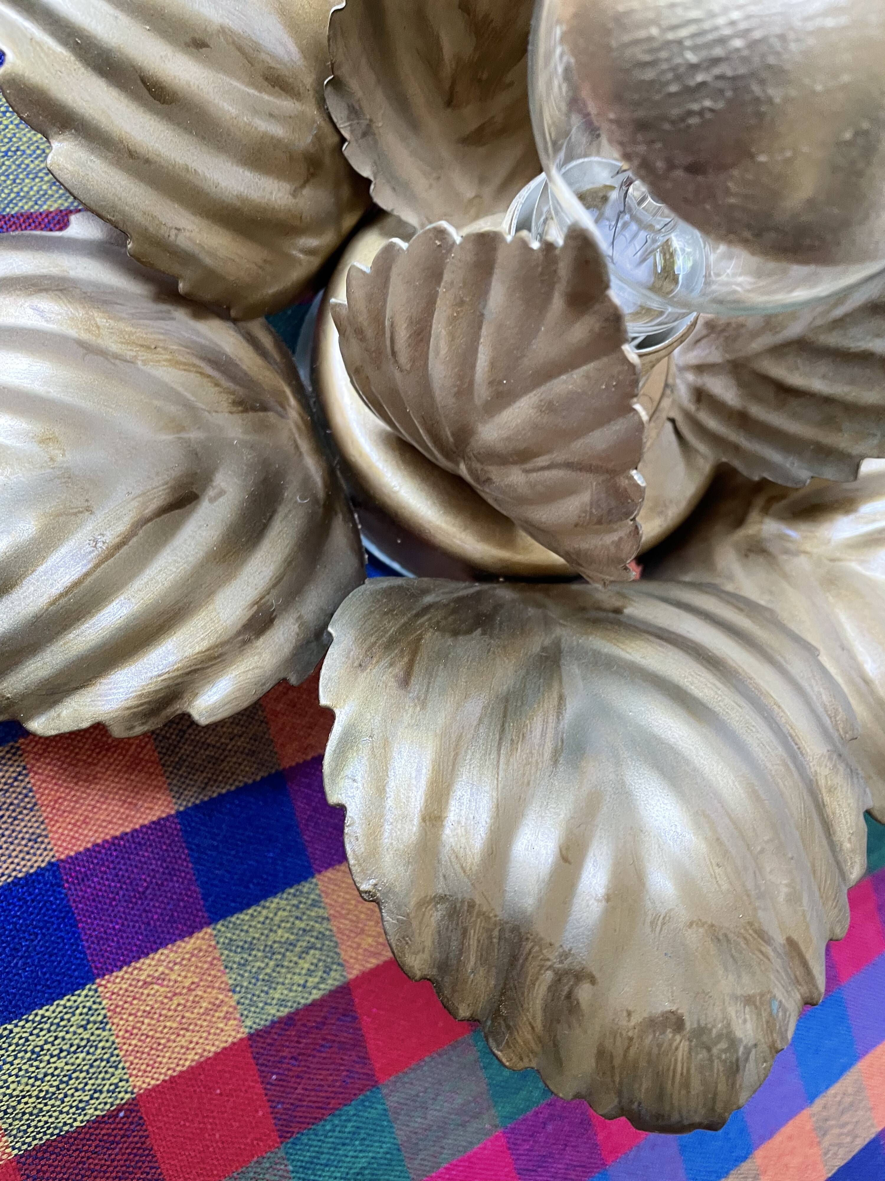 Masca golden flower wall light