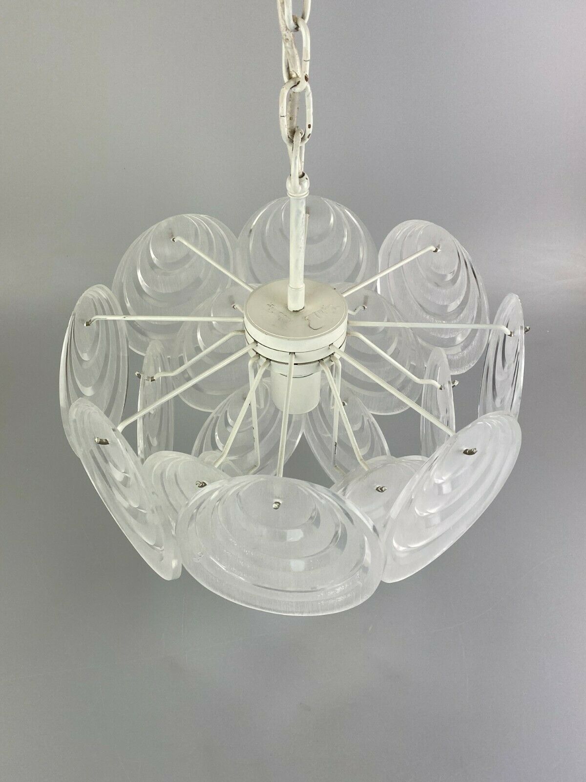 70s lamp light hanging lamp ceiling lamp space age design plastic 60s