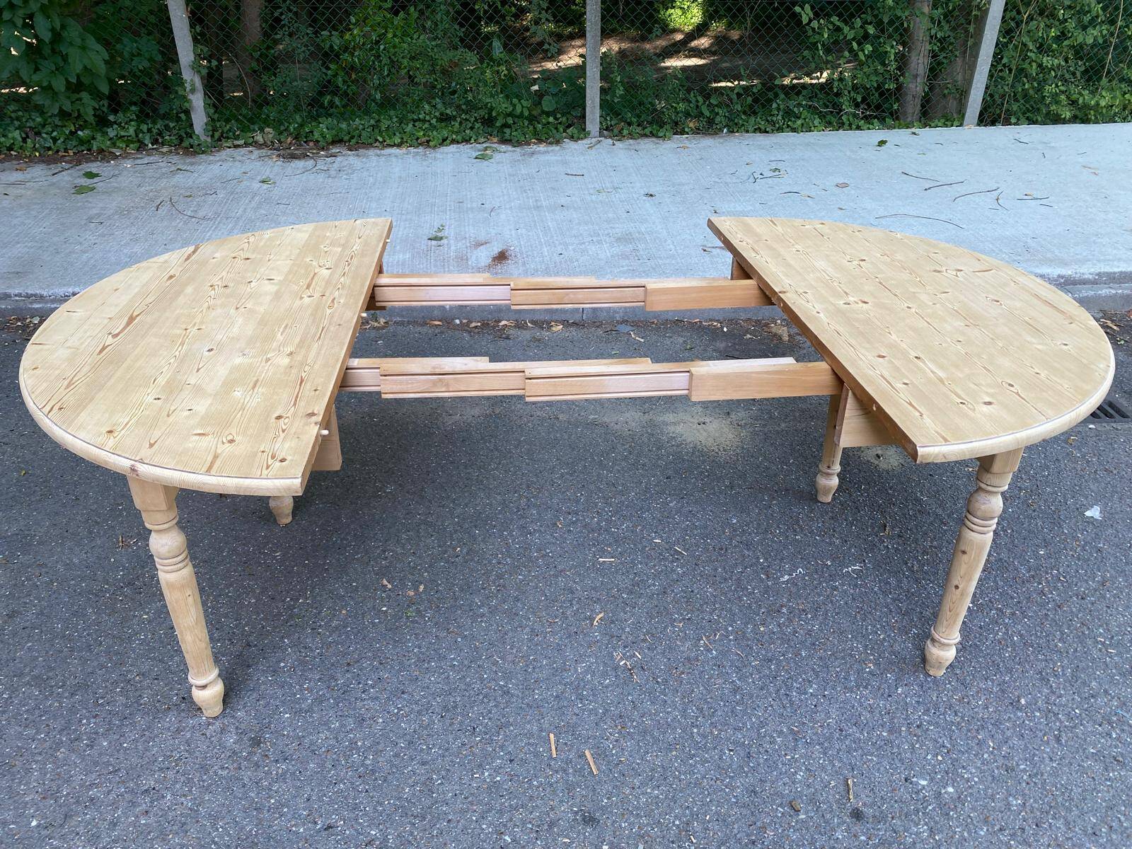 Louis Philippe extendable round dining table 160cm 20th century