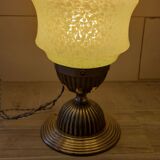 Lampe à poser style art déco avec verrerie