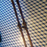 Paire d eskis vintage en bois L=198cm