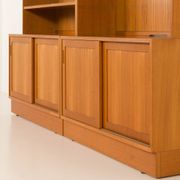 Danish mid century modular bookcase in teak by Poul Hundevad Denmark  1970