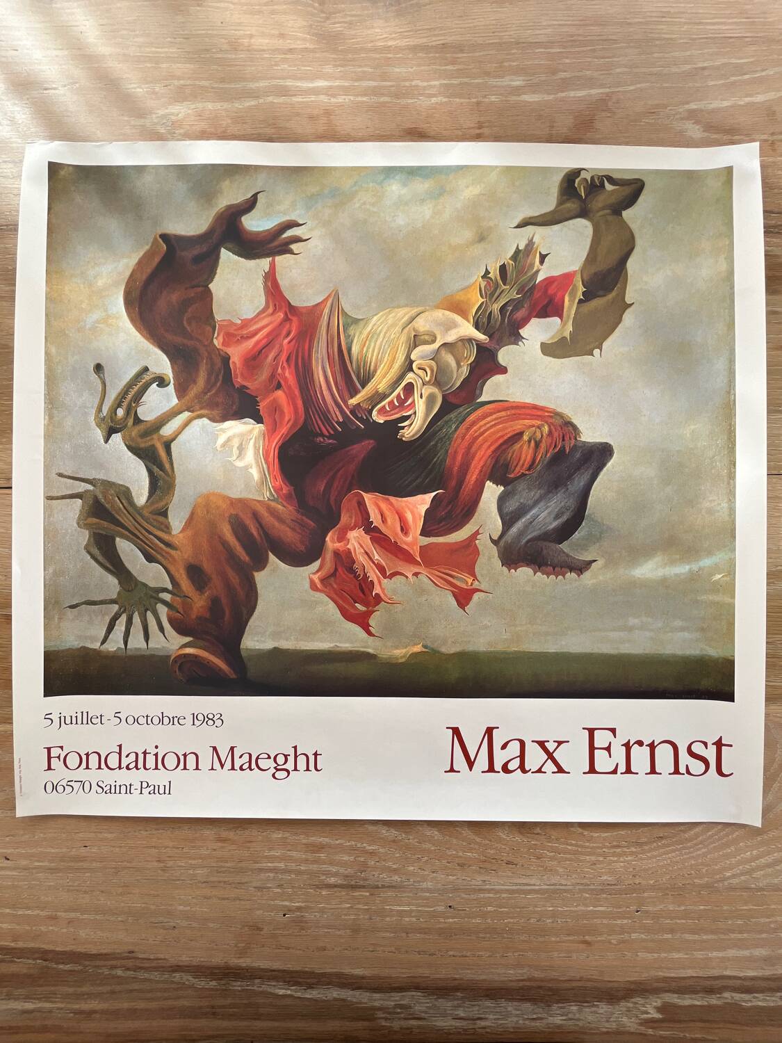 Lithograph Max Ernst The Angel of the Home