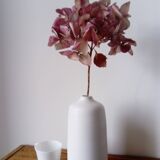 Designer white ceramic vase
