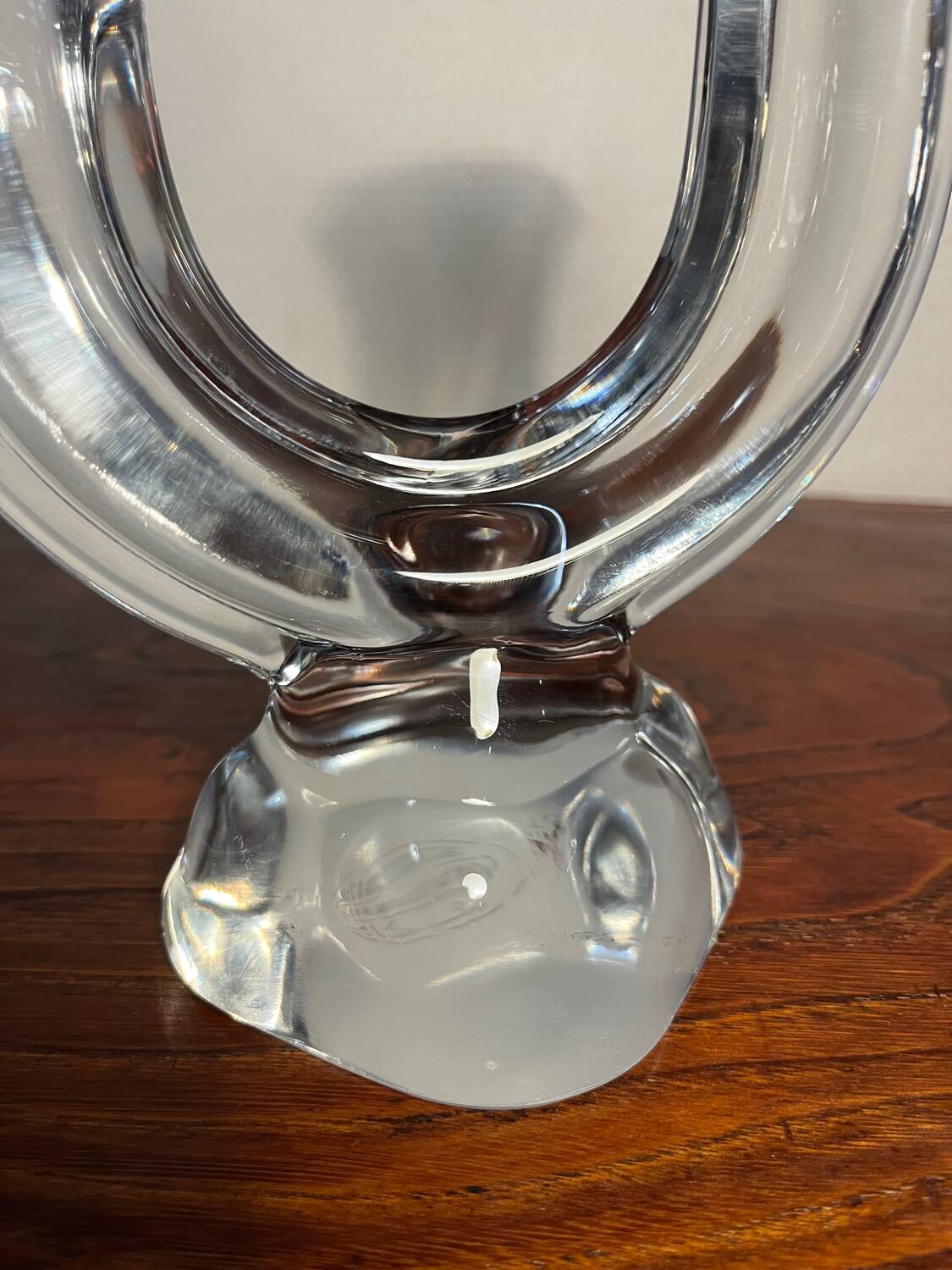 1950s/60s Vannes crystal candlestick, France