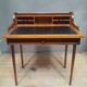 Louis XVI style cylinder desk in cherry wood