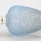 Vase en verre bleu