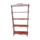 Carved walnut shelf