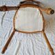 Lyre back chair in carved wood, Louis XVI style, late 19th century.