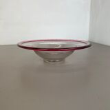 German 2,2kg Glass Bowl by Karl Wiedmann for WMF, 1960s Baushaus Art Deco
