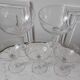 Lot de 5 coupes à champagne en cristal ciselées années 60