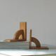 Mid-Century Wooden Bookends, 1950s, Set of 2