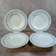 Lot de 4 assiettes creuses anciennes Gien – Terre de Fer modèle Austerlitz