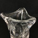 Crystal vase signed Daum