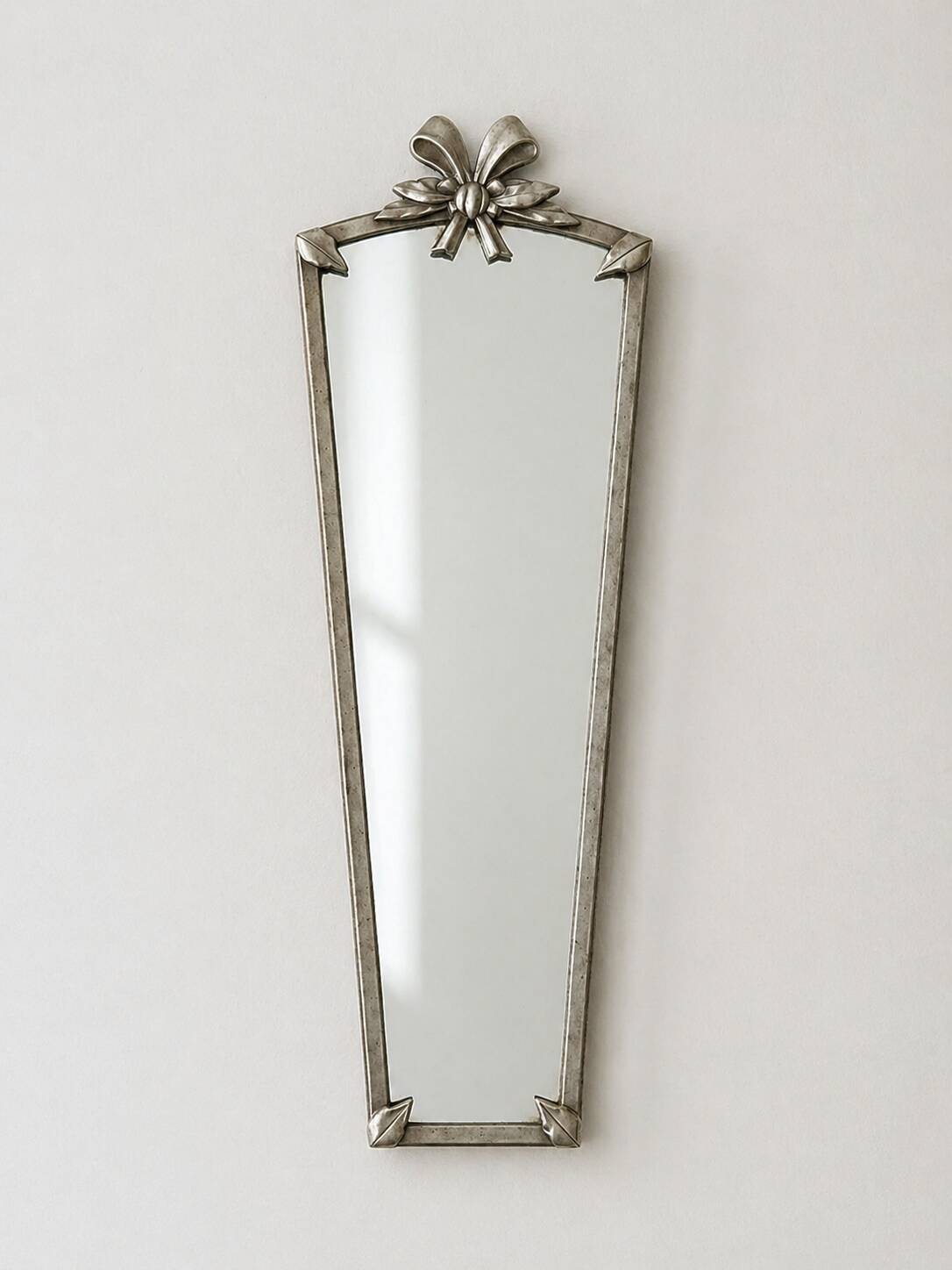 Table or wall mirror in pewter by Svenskt Tenn, Swedish Grace style 1920s-1