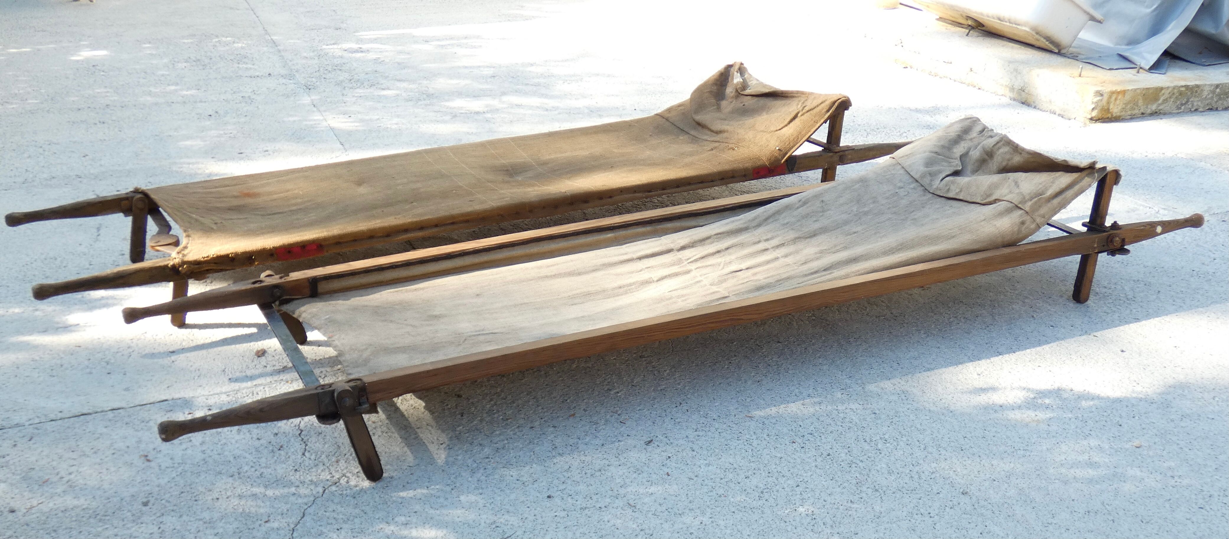 Military stretcher bed